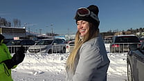 Hubby and wife tempt ski instructor into a dirty threesome